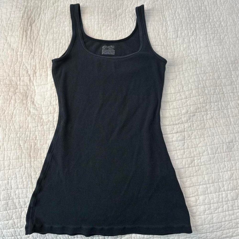 Black cotton tanktop